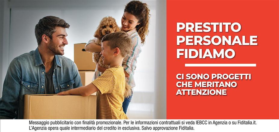 Agenzia Alfa Service s.r.l. Fiditalia | Roma, Guidonia Montecelio, ROMA | Prestito Personale Fidiamo - Ti aspettiamo per realizzare i tuoi progetti. Messaggio pubblicitario con finalità promozionale. Per le informazioni contrattuali si veda IEBCC in Agenzia o su Fiditalia.it. L’Agenzia opera quale intermediario del credito in esclusiva. Salvo approvazione Fiditalia.